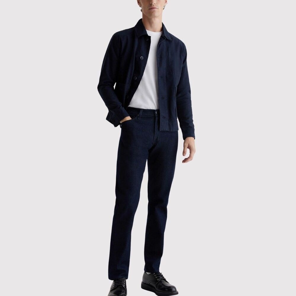 AG Adriano Goldschmied Mens Jeans Blue Denim Graduate Tailored Leg Stretch 34x30